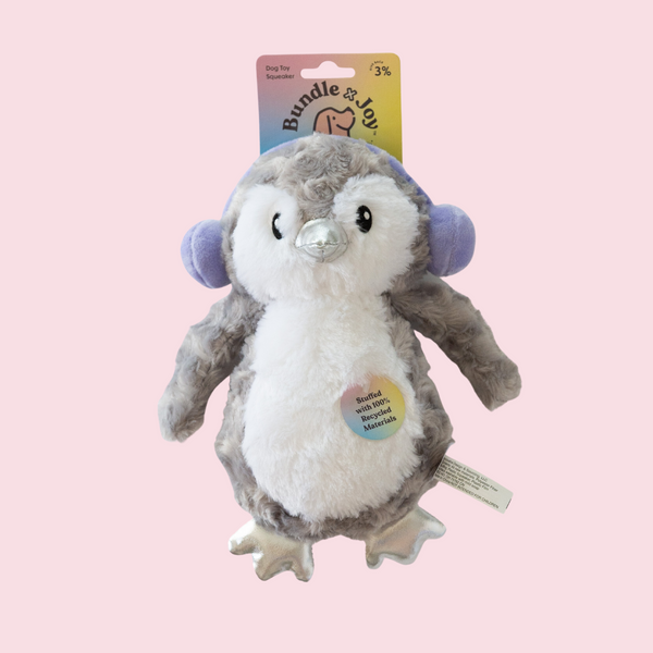 Penguin Plush Dog Toy