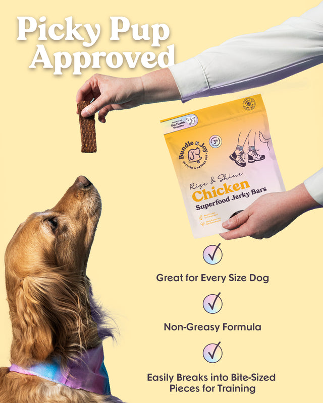 Rise & Shine | Real Chicken Superfood Jerky Bars for Dogs