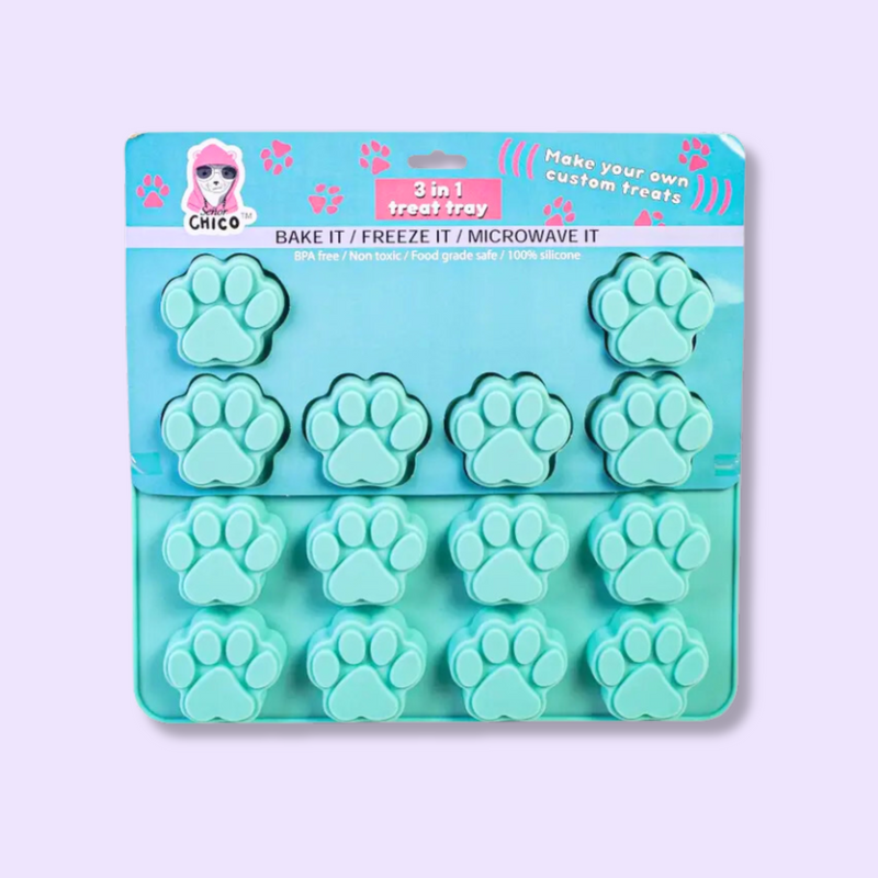 Paw Print 3 in 1 Silicone Baking Treat Tray